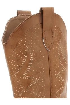 Stivali Texani Khaki con Tomaia Traforata Q32-CAFÈ COST Hot