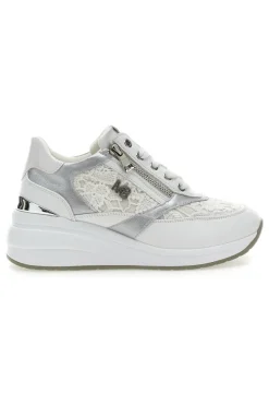 Stringate Bianche con Platform e Decorazioni Ricamate 51051-MARIELLA BURANI Outlet