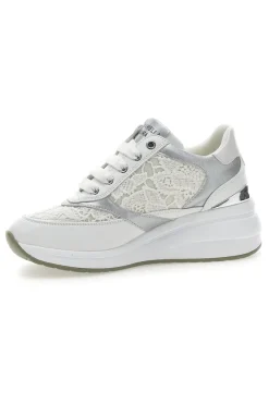 Stringate Bianche con Platform e Decorazioni Ricamate 51051-MARIELLA BURANI Outlet