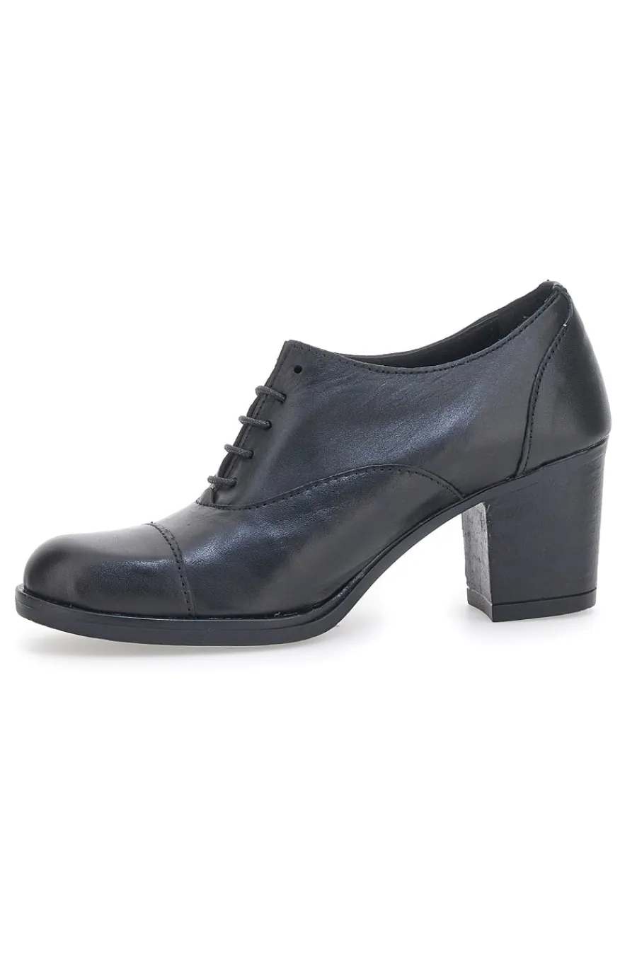Stringate con Tacco 109 Nere-PITTARELLO CLASS New
