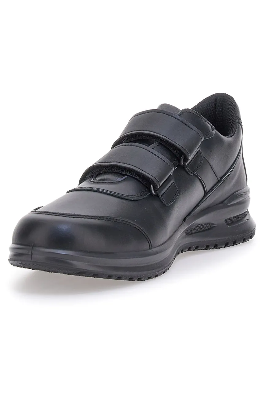 Stringate nere con strappi in velcro Made in Italy MARCO BRANDI 308