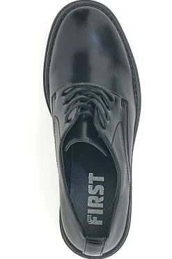 Stringate nere con tacco a blocco 477-THE FIRST Hot
