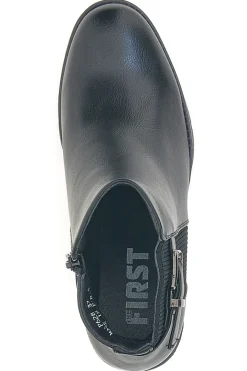 P628 e Stiefeletten mit mittlerem Absatz und elastischer Seite-THE FIRST Online