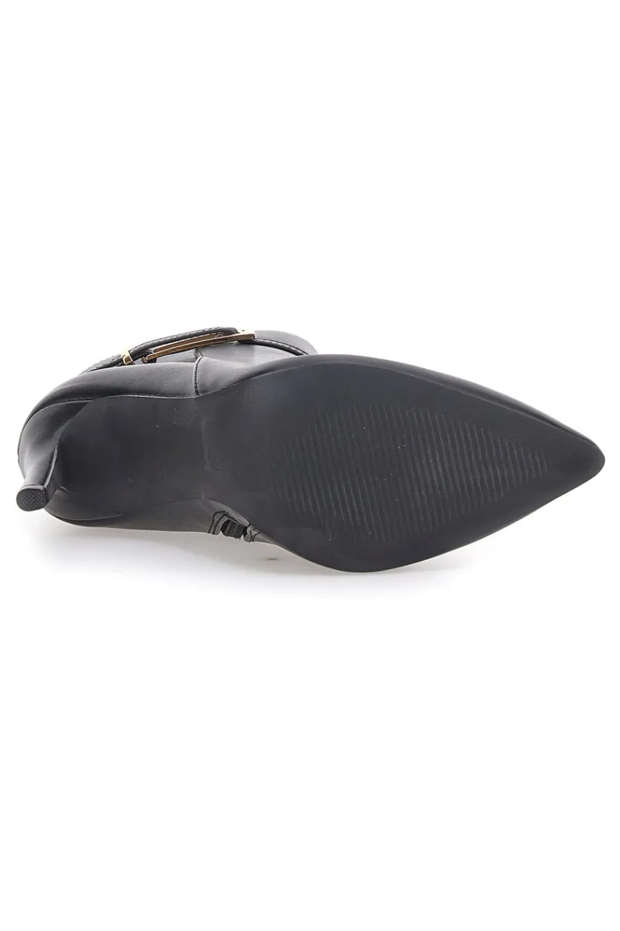 P626 e Stiefeletten mit hohem Absatz und goldenem Riemen-THE FIRST Hot