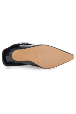 Tronchetti neri a punta con tacco a rocchetto B8830Q8820Q5-MON DIEU Outlet