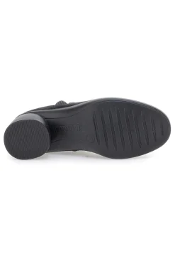 Tronchetti neri vegan con tacco e memory plantare J5352210-ECO BIO