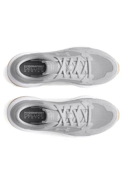 Under Armour – Edge Suede – Gepolsterte Wildleder-Sneaker in Grau
