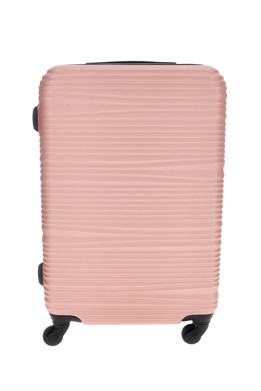 Valigia Trolley medio rosa 4 ruote multidirezionali Prima Riga PR172M