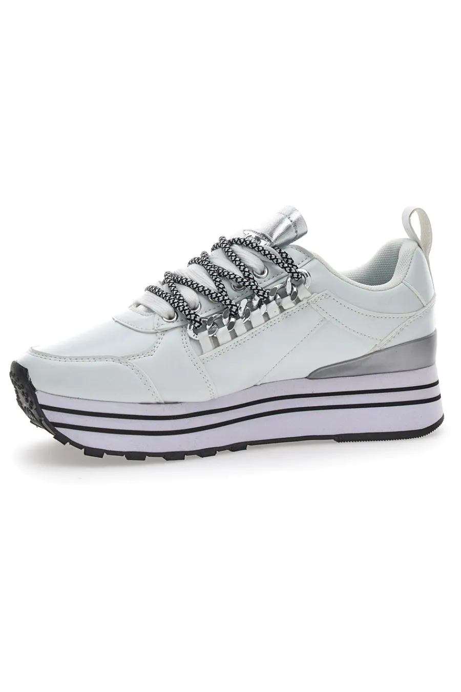 Weiße Flatform-Sneaker von-SARA LOPEZ Outlet