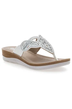 e Flip-Flops mit Steinen und Strasssteinen 36 Bv-INBLU Best