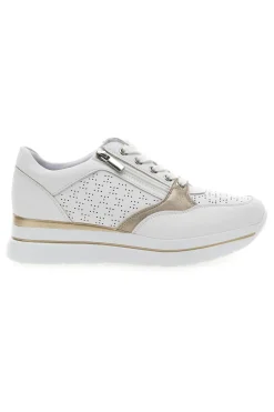 Weiße Schnürschuhe mit seitlichem Reißverschluss H216361-MIO TEMPO Clearance