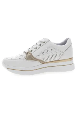 Weiße Schnürschuhe mit seitlichem Reißverschluss H216361-MIO TEMPO Clearance