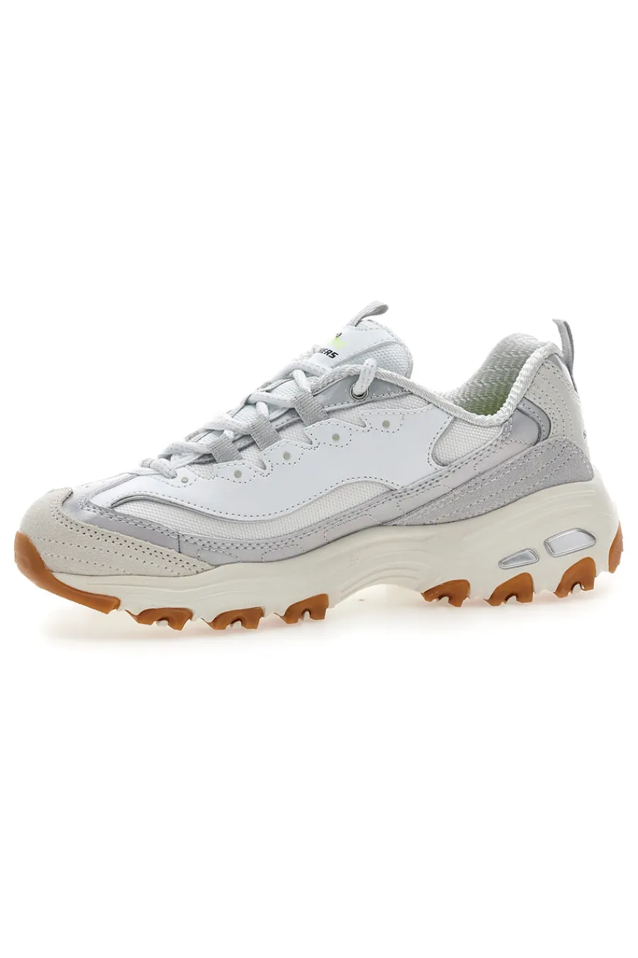 Weiße Schuhe mit schillernden Einsätzen und Memory Foam D'Lites Dazzling Shine-SKECHERS Best