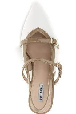 Weiße Slingbacks mit Riemchen Burani 51852c1209-MARIELLA BURANI Discount