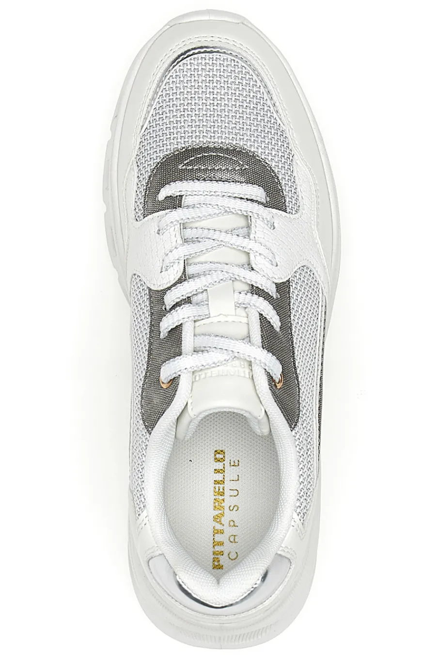 graue Damen Turnschuhe mit Mesh-Einsätzen Pittarello 8W24859-PITTARELLO CAPSULE