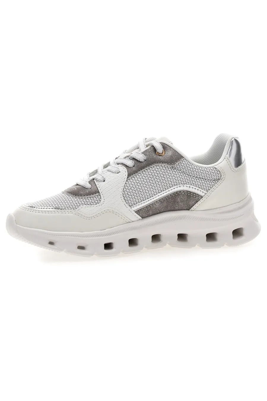 graue Damen Turnschuhe mit Mesh-Einsätzen Pittarello 8W24859-PITTARELLO CAPSULE