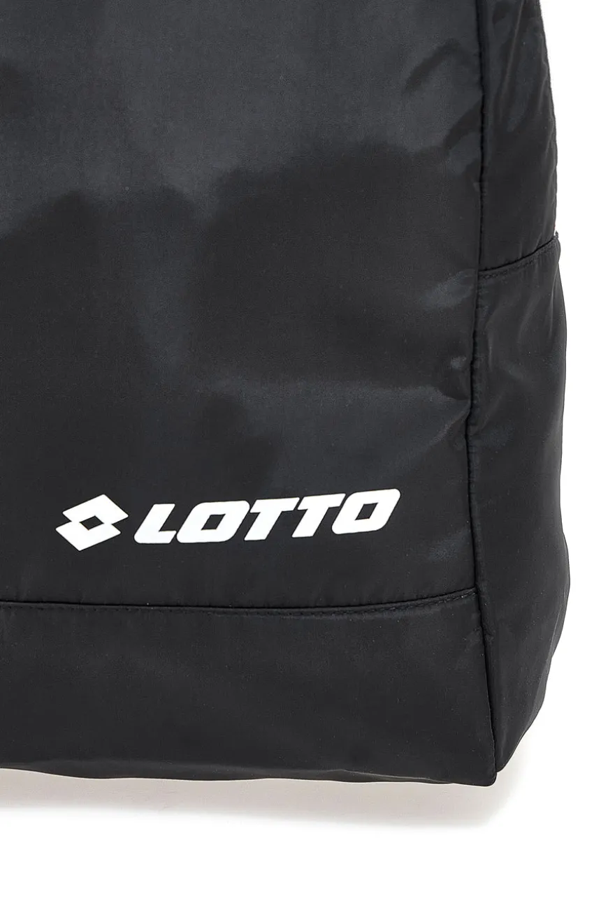 Zaino Nero con Zip Laterale Lotto LTT438