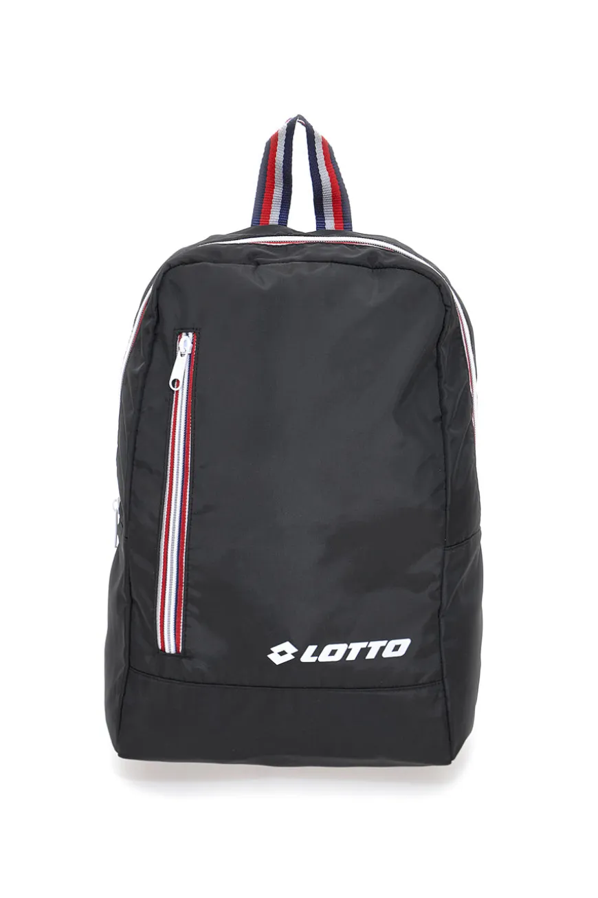 Zaino Nero con Zip Laterale Lotto LTT438