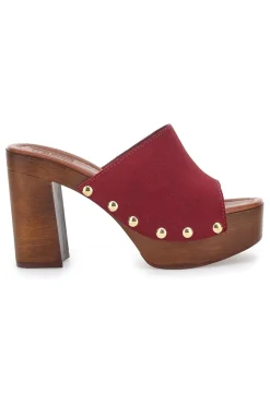 Zoccoli Mules Vinaccia con borchie 35011/SC-PITTARELLO LOVE Discount