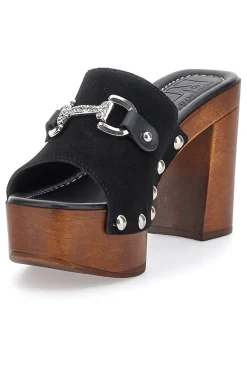 Zoccoli Neri con Morsetto Vera Pelle 35011P-PITTARELLO LOVE Best