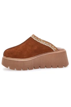 Zoccoli Sabot Invernali Marrone con Platform 5796-PITTARELLO Clearance