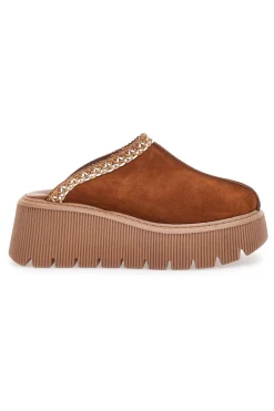 Zoccoli Sabot Invernali Marrone con Platform 5796-PITTARELLO Clearance