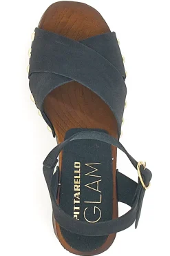 Zoccoli Sandali Neri Con Tacco 9 Cm 8507-PITTARELLO